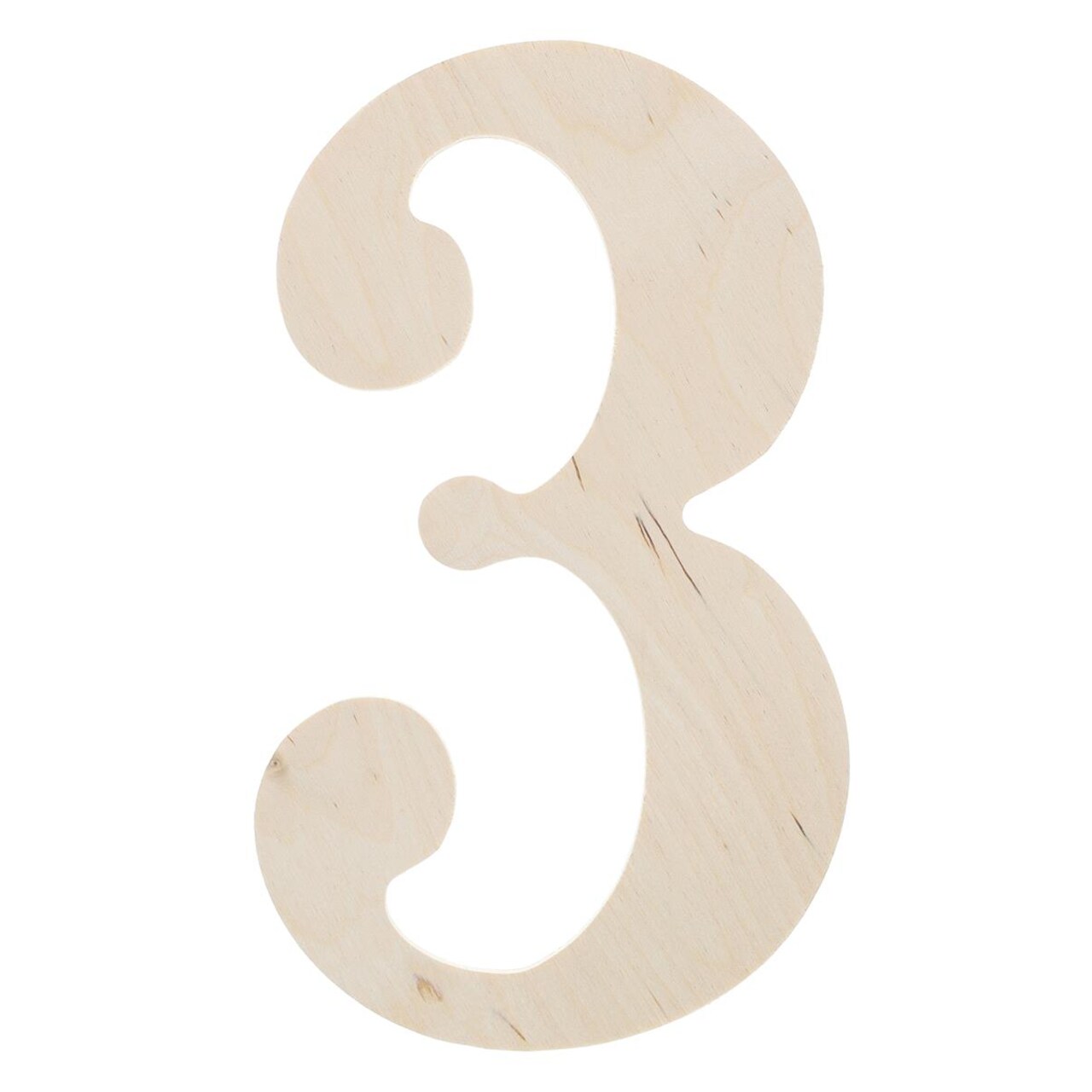 Good Wood By Leisure Arts Letter 9.5" No 3, Wooden Letters, Wood Letters, Wooden Letters Wall Decor, Large Letters 9.5 Inch, Small For Crafts